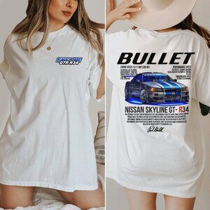 Suki Bullet Skyline R34 S2000 T-Shirt | JDM Car Graphic Tee | Street Racing